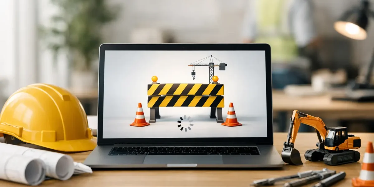 Mensagem para site em construção: o que dizer