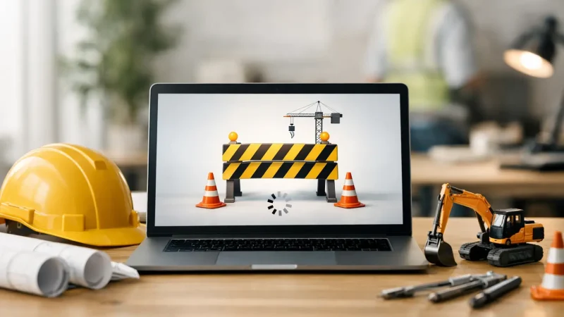 Mensagem para site em construção: o que dizer