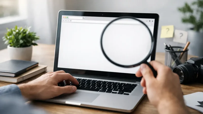 Como corrigir site sem conteúdo