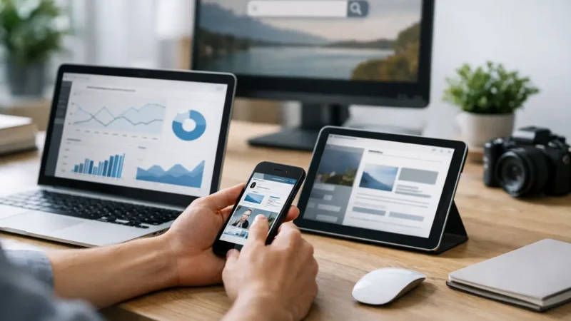 Como estruturar presença digital mínima sem excessos